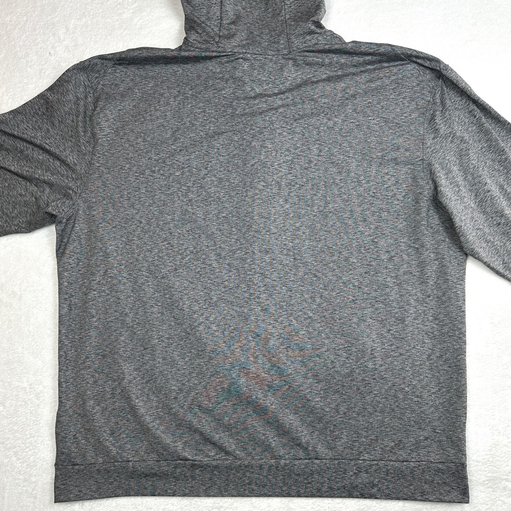 Nike Dri-FIT Mens XXL Full Zip Hoodie Charcoal Grey Heathered Standard Fit 562 - Picture 6 of 7